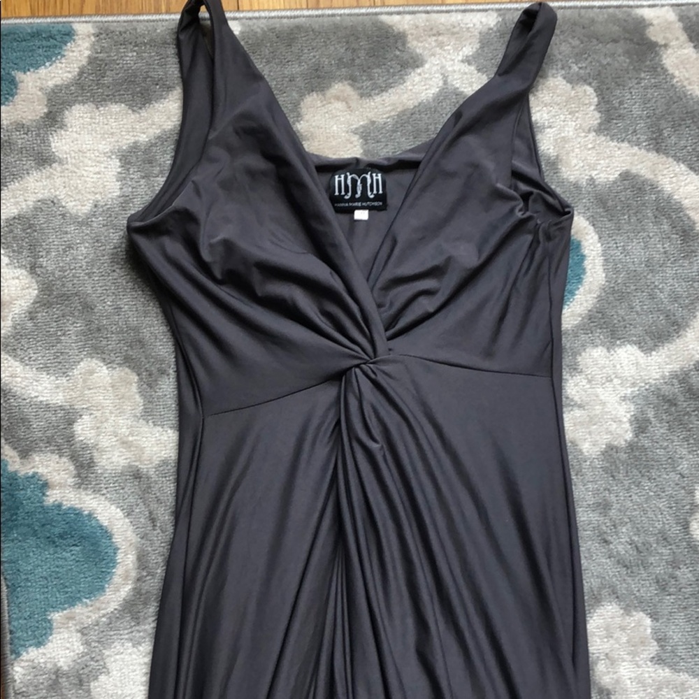 Slate grey Hanna Marie Hutchison maxi dress